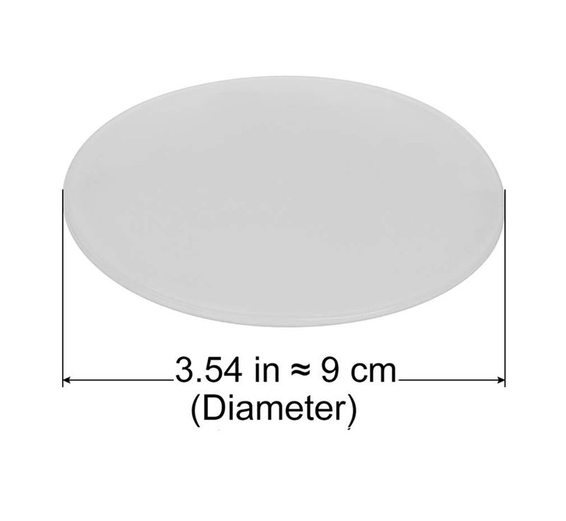 Xfenvs Door Knob Wall Shield, Transparent Round Soft Rubber Wall Protector Self Adhesive Door Handle Bumper Pack of 2 (Large Round Style 3.54"", Clear) - Image 3